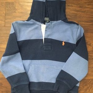 Polo Rugby Shirt with Hood
